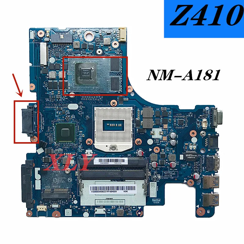 

For LENOVO Z410 Laptop motherboardMainboard AILZA NM-A181 SR17E N14P-GV2-S-A1 GT740M 2G DDR3L 100% fully teste