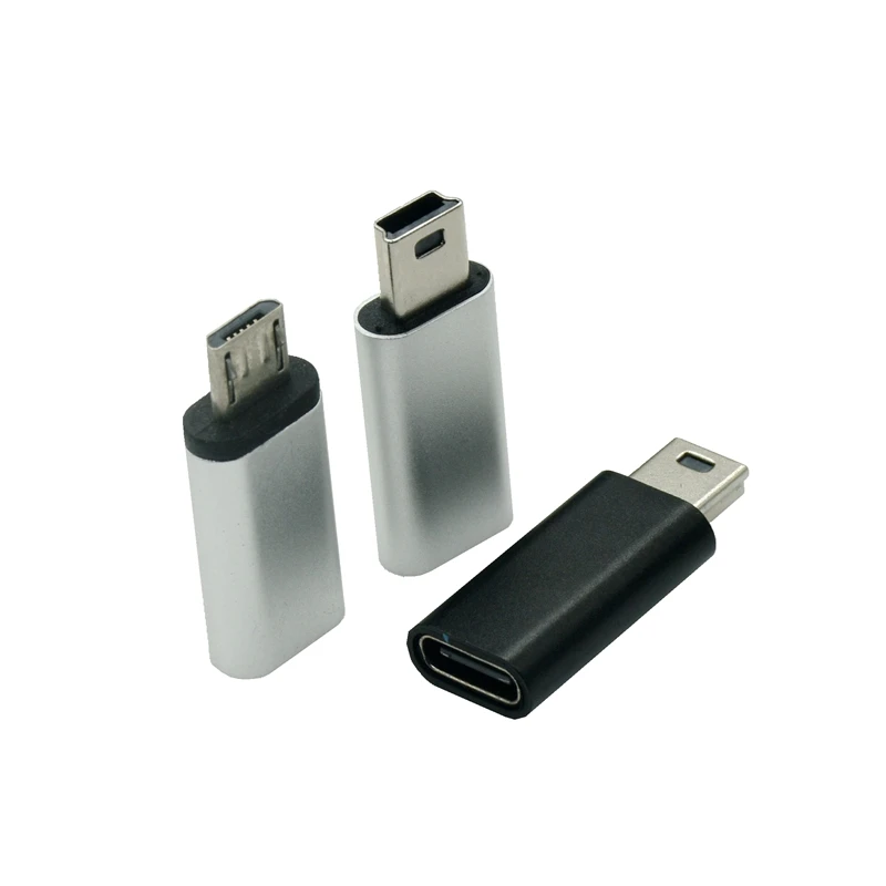 USB Adapter Type C Female To Mini USB Male Convert Connector For GoPro Hero3+ PS3 Controller, MP3 Player,Dash Cam,Digital Camera