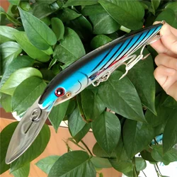 NOEBY 1pc 225mm 86g esca per affondamento Big Minnow tonno pesca a traina esca da pesca acciaio inossidabile Big Lip nuovo pesca a traina attrezzatura da pesca