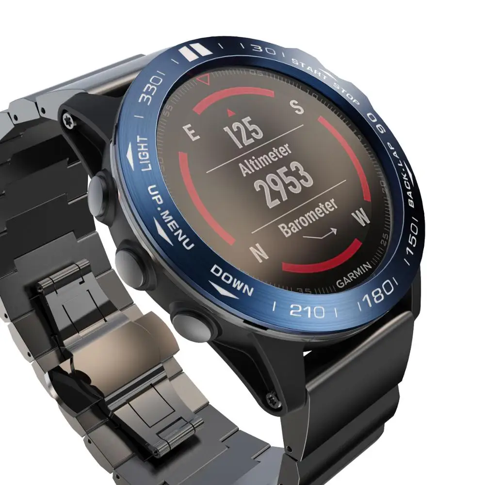 Чехол для смарт-часов Garmin Fenix 5X, 5X Plus, 3, 3HR, из нержавеющей стали, с защитой от царапин