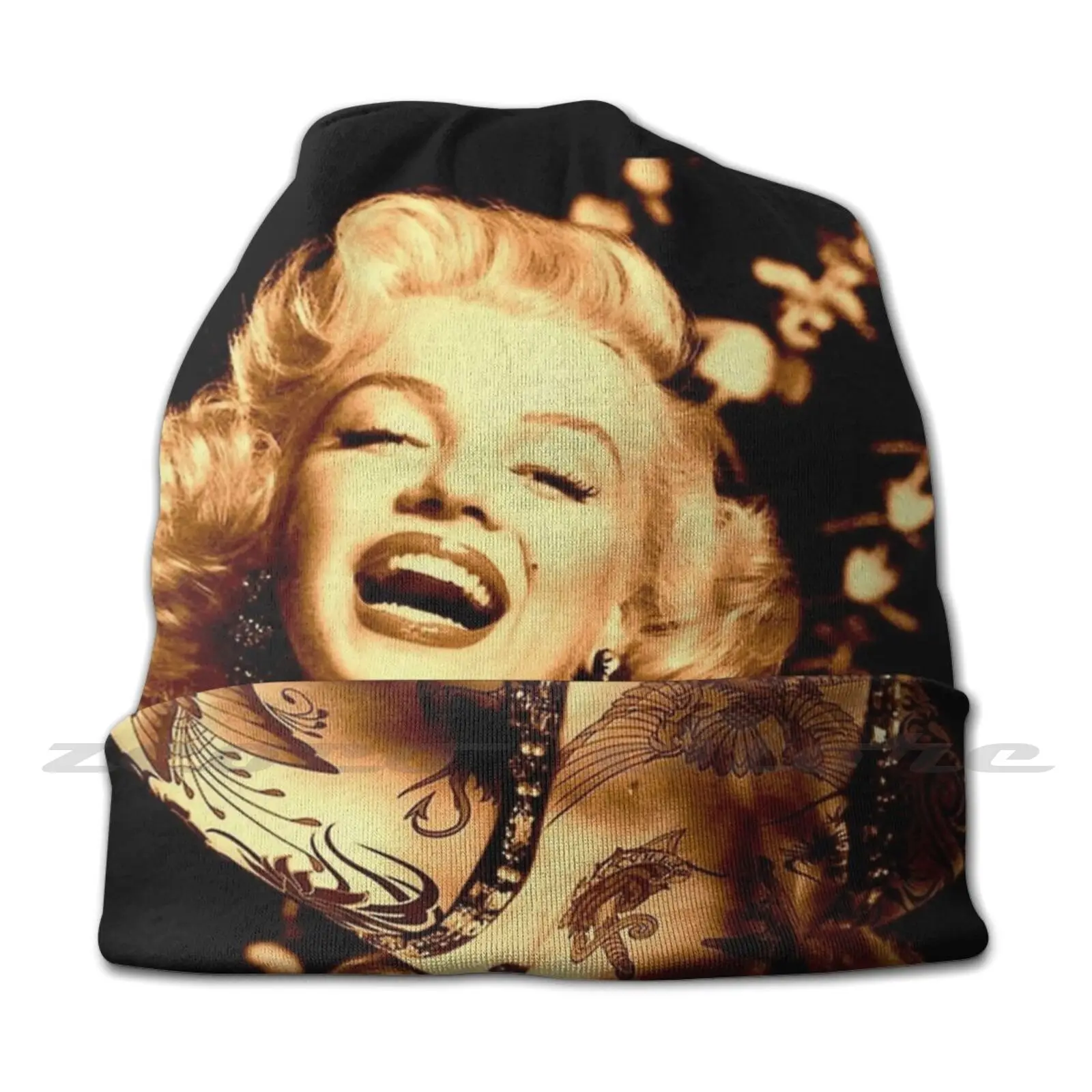 Marilyn : As A Tattooed Lady Print Knit Hat Elastic Soft Personalized Pattern Present Cap Marilyn Marilyn Monroe Monroe Tattoos