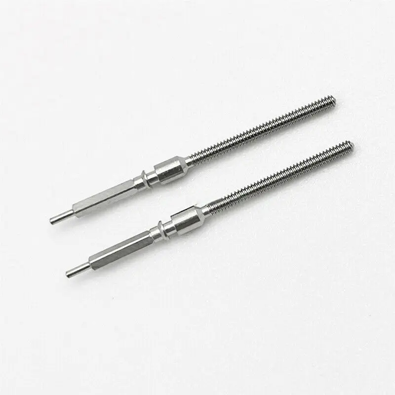 2Pcs Silver Metal Watch Winding Stem Replace Spare Parts For ETA 7750 7751 Watch Movement Accessories Repair Part For Watchmaker