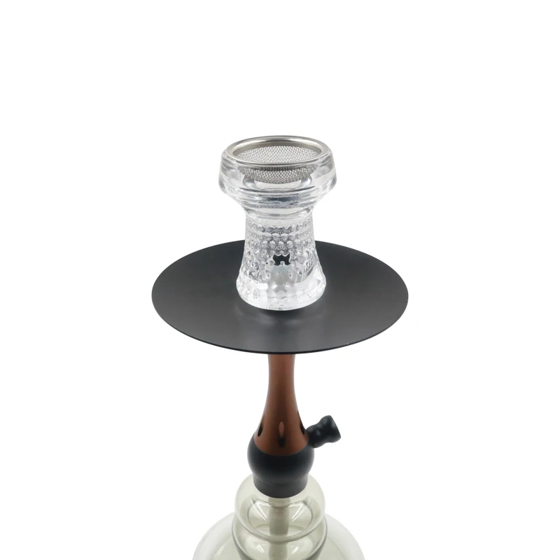 New High Quality Transparent Glass Hookah Bowls With Stainless Steel Screens Shisha Nargile Accessories