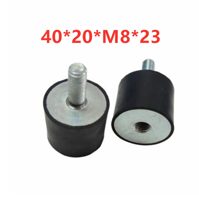 4pcs 40 * 20 * M8 * 23 VD type rubber shock absorber pad mechanical shock absorber pad stainless steel screw nut