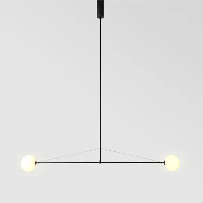 Imagem -06 - Luminária de Led Estilo Italiano com Design Geométrico Lustre Suspenso Minimalista Linha Geométrica