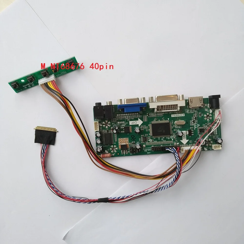 M.NT68676 LVDS HDMI DVI VGA LED LCD Controller board driver DIY for LP156WH2(TL)(B1)/(TL)(BA) 1366*768 15.6