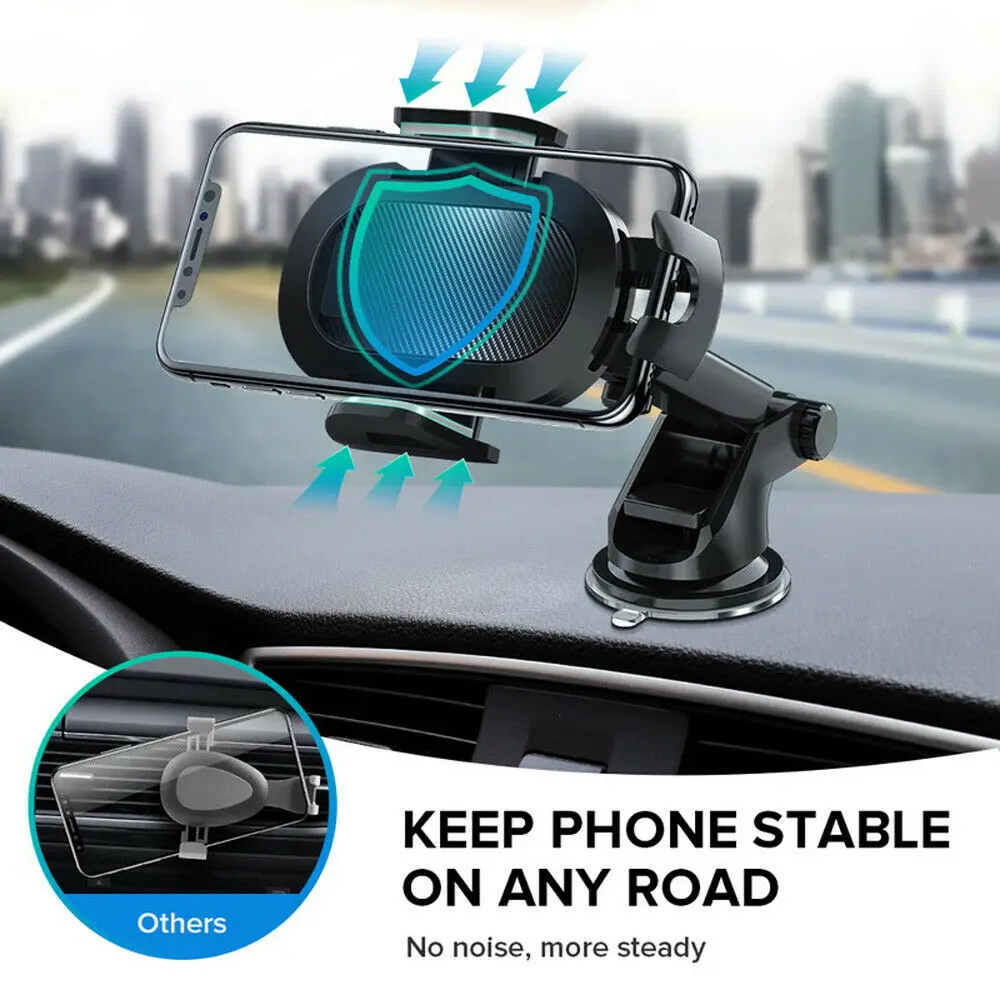 Universal 360° Car Phone Holder Cell Phone Stand With Sucker Smartphone Holder GPS Mount Suit For 4.7-6.8inch Car Mobile Support