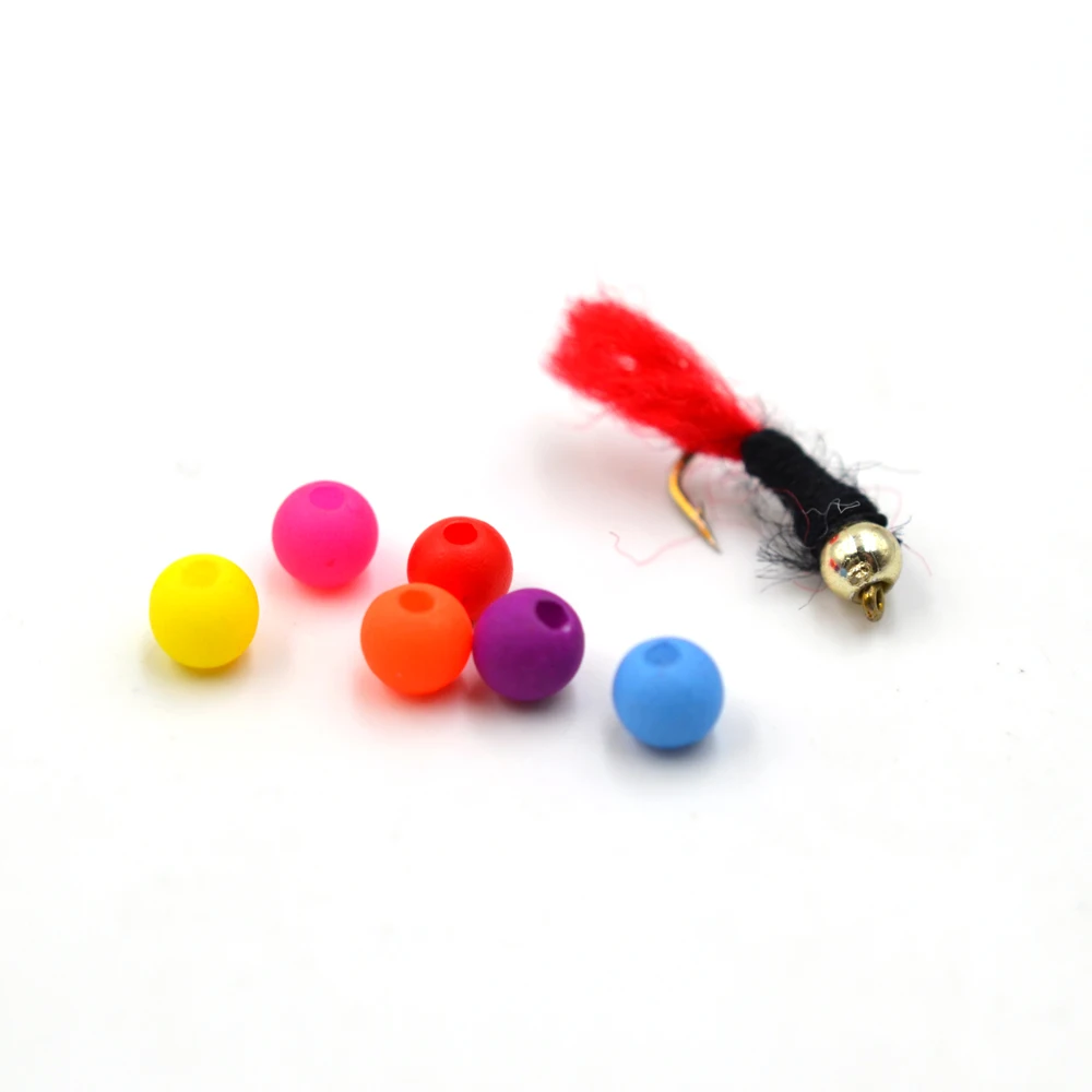 MNFT 200Pcs/Pack Carp Fishing Rig Beads Lure Spinners Sabiki  DIY  4mm 5mm 6mm Multiple Color Plastic Beads Stops