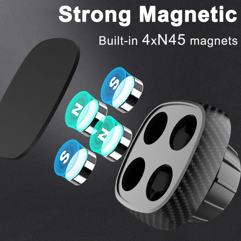 XMXCZKJ Magnetic Car Phone Holder Dashboard Mount Mobile Phone Holder Stand Smartphone GPS Support For iPhone Pro Huawei Samsung