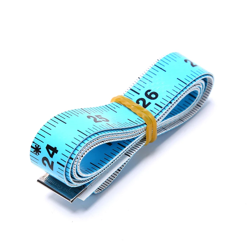 1PC 60in 1.5M Body Measuring Ruler Sewing Tailor Tape Measure Mini Soft Flat Ruler Centimeter Meter Sewing Measuring Tape