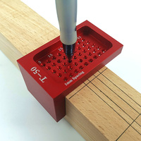 T50 Woodworking T-square Scribe Aluminum Alloy Ruler Marking Gauge carpenter layout tools metric T-Rule