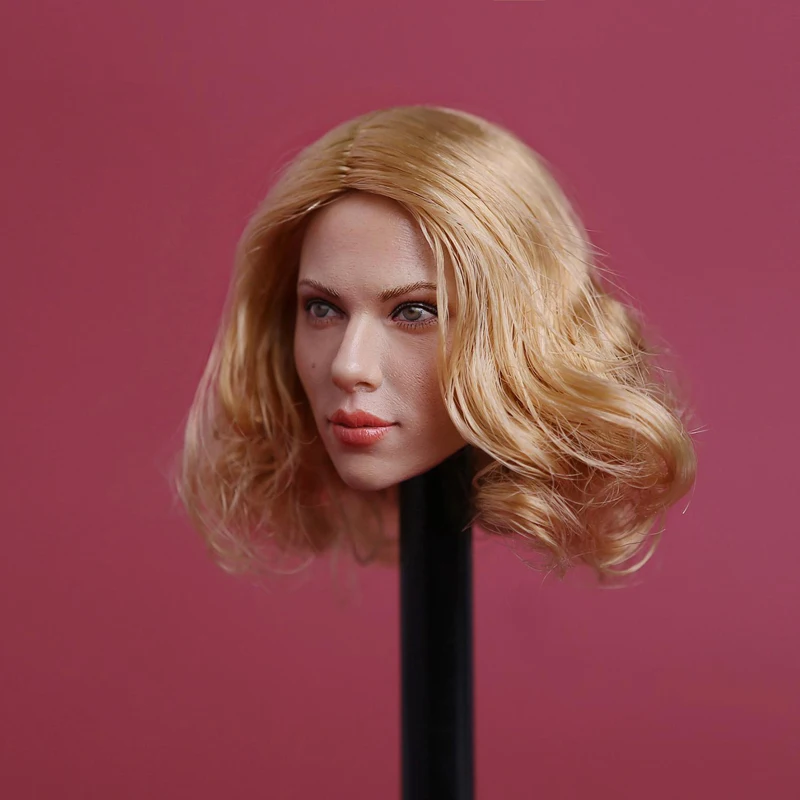GACTOYS GC002 1:6 Scarlett Johansson Short Blonde Hair Head Sculpt for 12 Inches Womens Bodies Figures Dolls