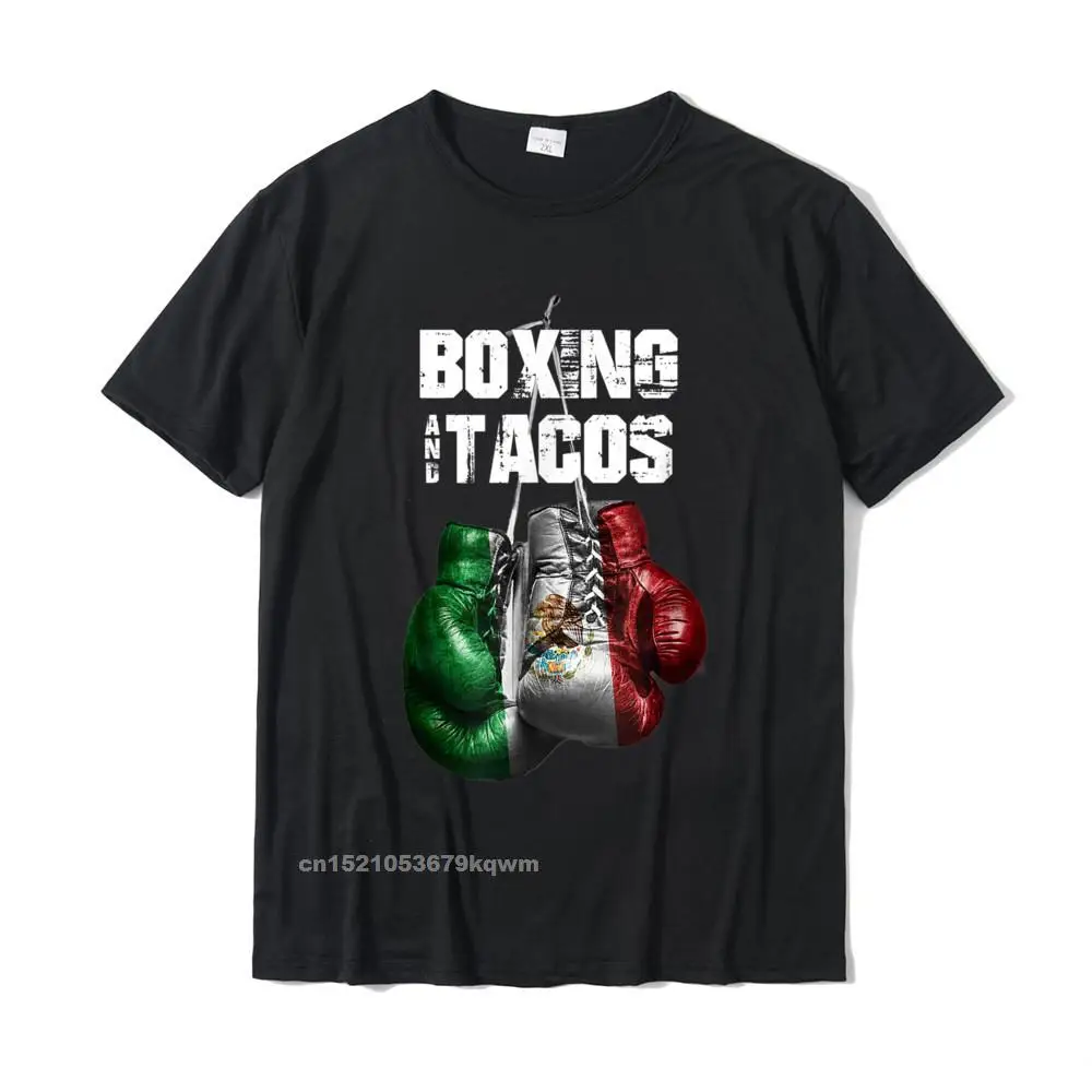 Boxing And Tacos Funny Mexico T-Shirt Oversized Men Tshirts Cotton Tops Tees Casual Camisas Hombre Fast Ship