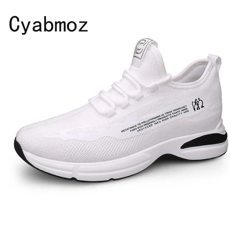 

Men Fashion Elevator Sneakers Comfortable Height Increasing Taller 6CM Casual Shoes Breathable Mesh Man Outdoor Leisure Shoes