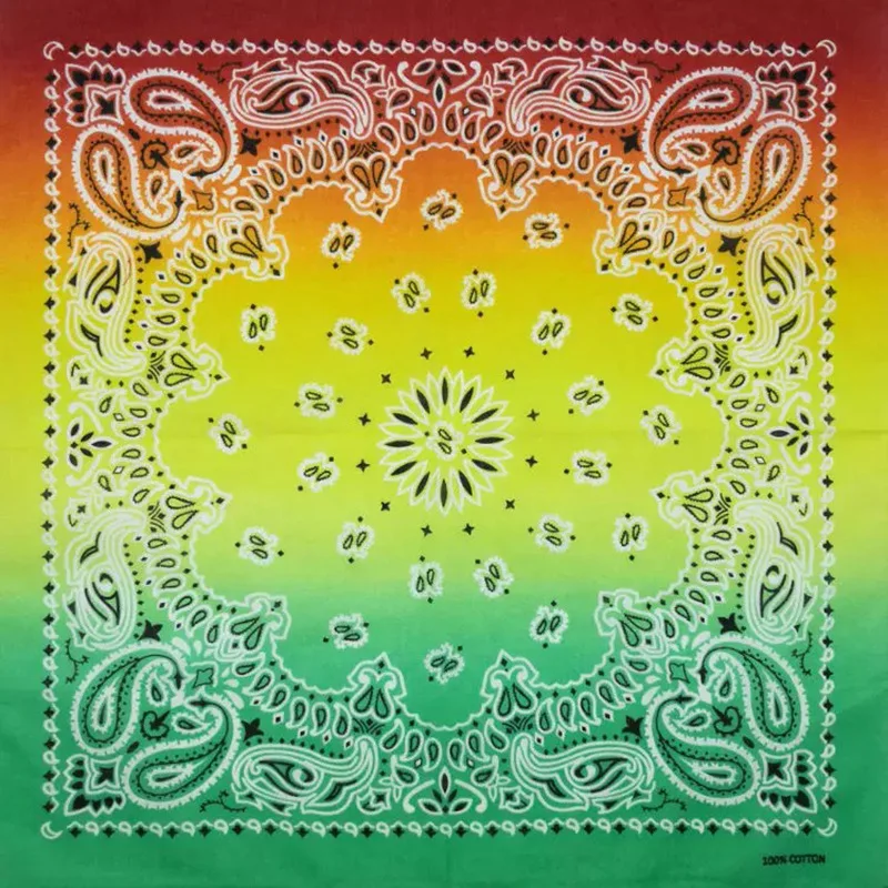 New Hip Hop Cotton Multicolor Tie Dye Paisley Bandanas Scarf Neckerchief Headwear Headscarf Wristband Bandana Mens Womens