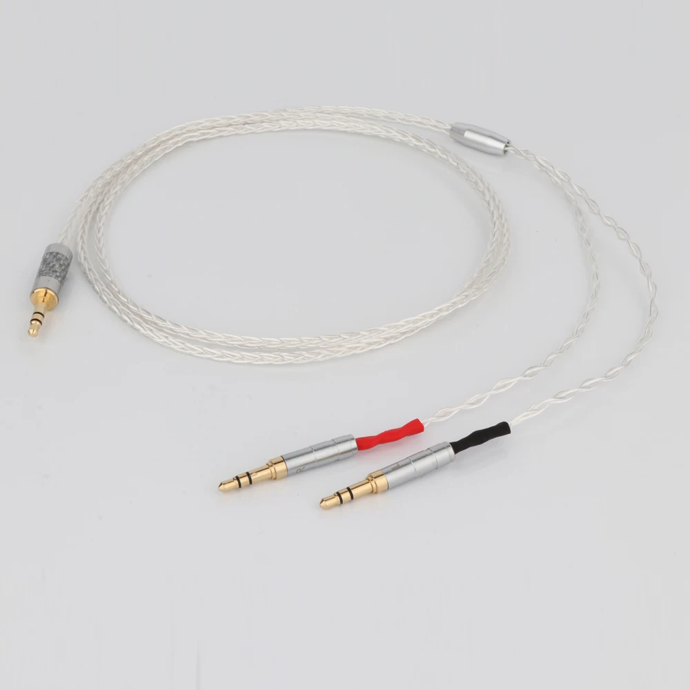 Preffair High Quality 8 Cores Silver Plated OCC Earphone Cable For Focal Clear Elear Elex Elegia Stellia