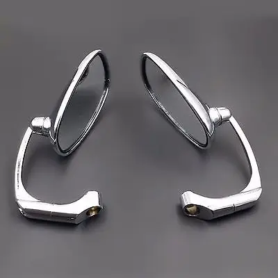 M10 M8 Oval Side Rear view Mirror Motorcycle Street Naked Bike Cruiser Chopper CB For Cafe Racer