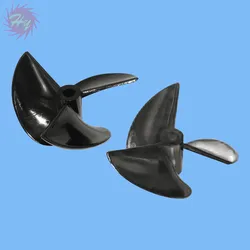 5 Pcs DIY RC Boat Models 3 Blades Boat Propellers(Glossy Black) CW CCW Rc Accessories