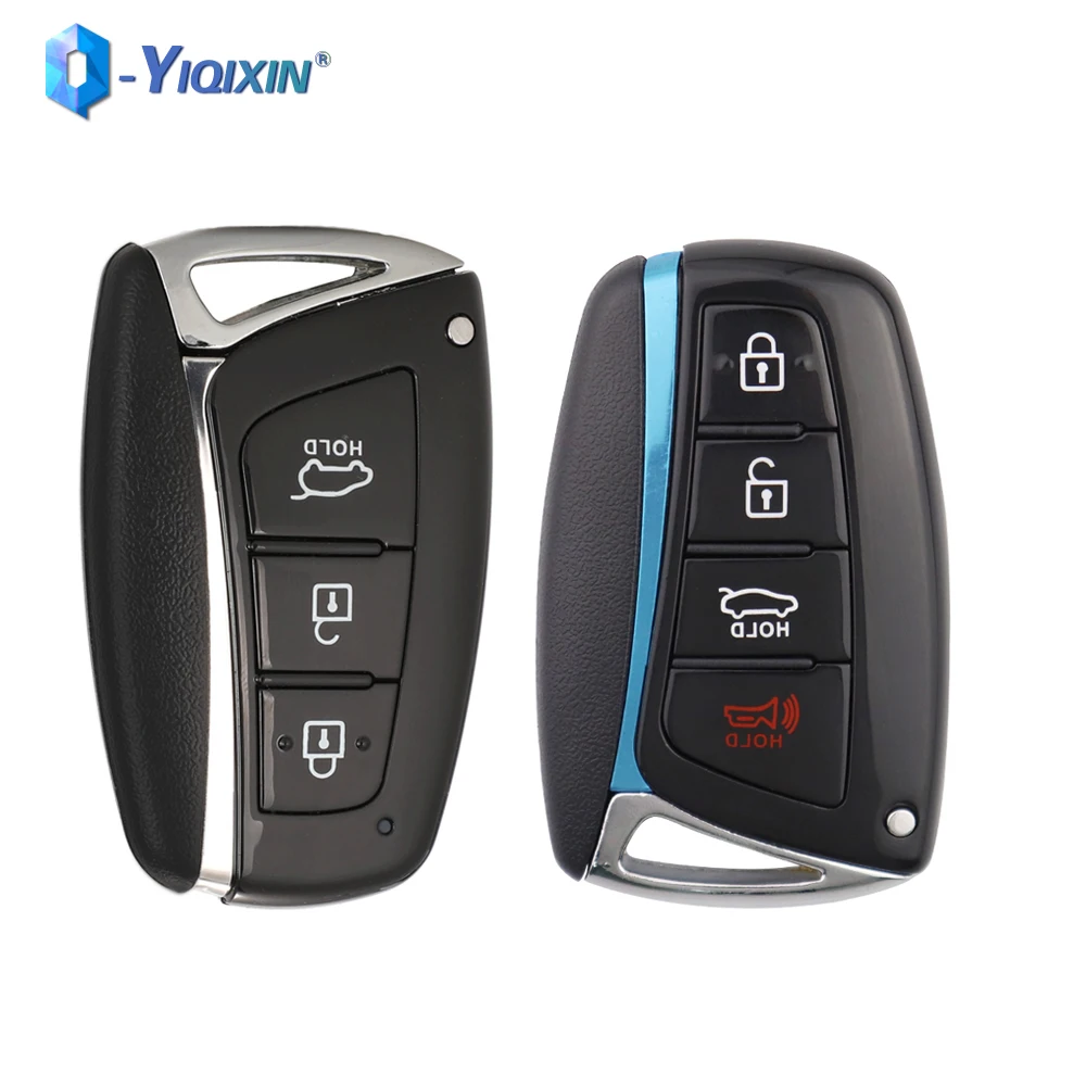 

YIQIXIN Remote Case Car Key Shell 3/4 Buttons For Hyundai IGenesis Santa Fe 2012-2018 Equus Azera Tucson Genesis Housing Cover