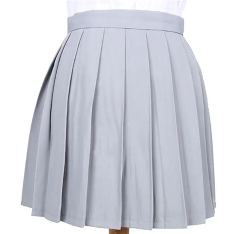 Vestidos escolares japoneses, Falda corta, Cosplay, Anime, plisado, uniformes Jk, traje de marinero, faldas cortas, 17 colores