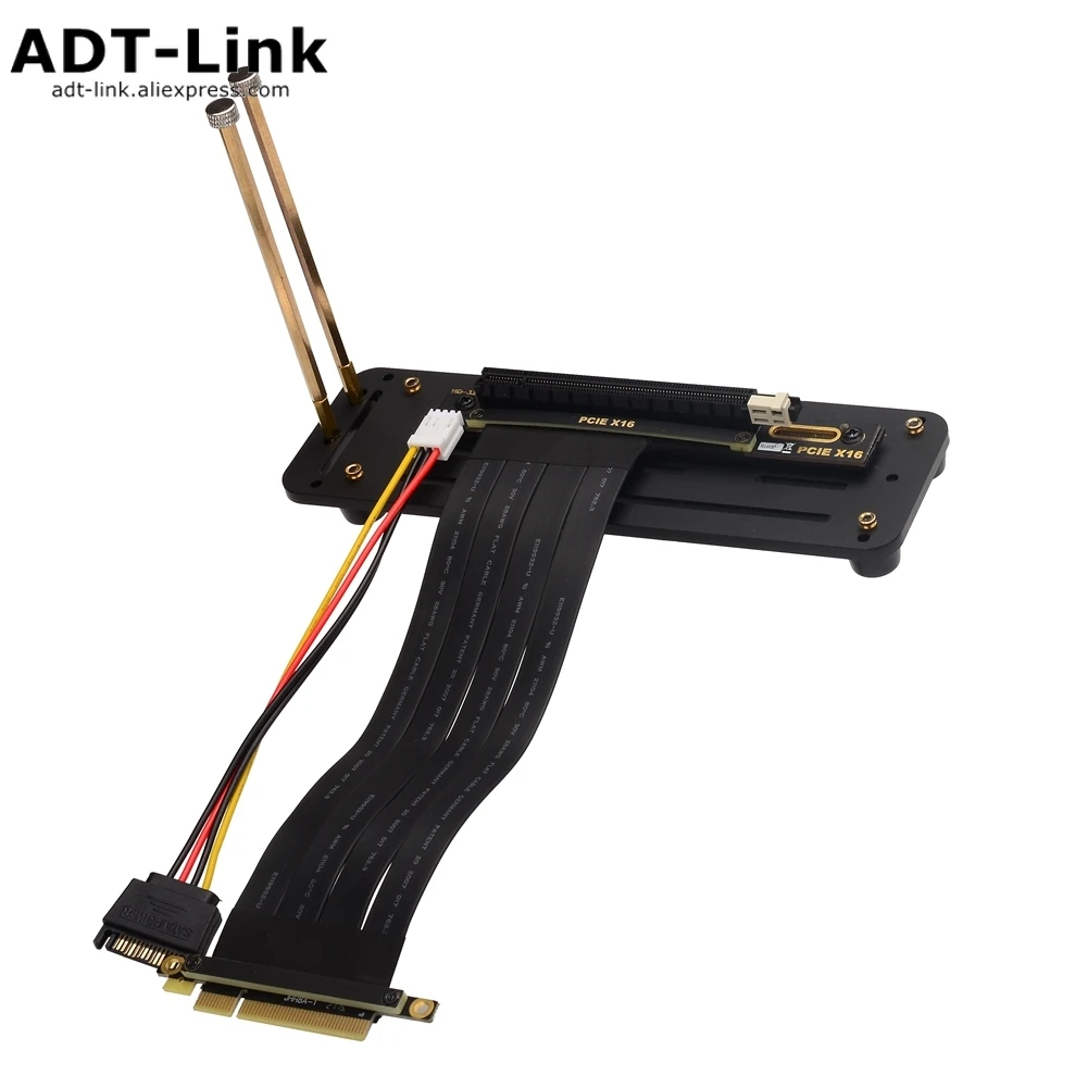 

Vertical Graphics Card Holder Kit with Premium Riser Cable PCI-E 3.0 X8 X16, Compatible with All Standard ATX Chassis