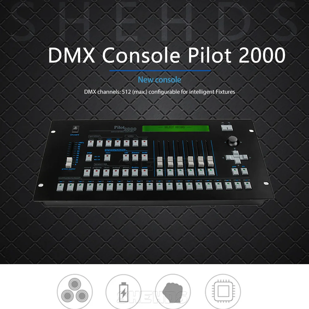 SHEHDS 1024 Controller/192 Konsole für Par Lighting Moving Head Licht International Standard DJ Disco Hochzeiten Konzerte – Detail 1