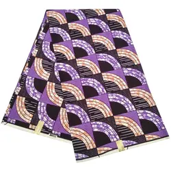 Tissus africains Ankara 6 Yards, véritable Wax Polyester imprimé Batik