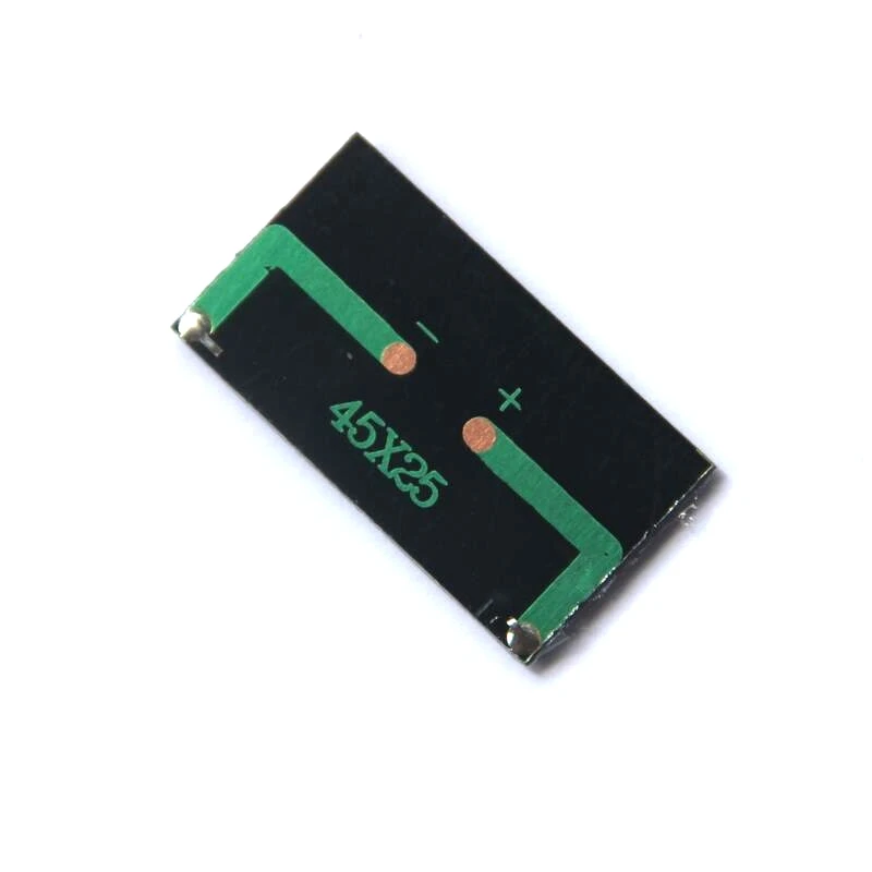 0,125 Вт, 1 в, миниатюрная солнечная панель, поликристаллический модуль солнечной батареи, «сделай сам», игрушечная солнечная панель, батарея для кабинета, эпоксидная, 100 шт., 45*25 мм