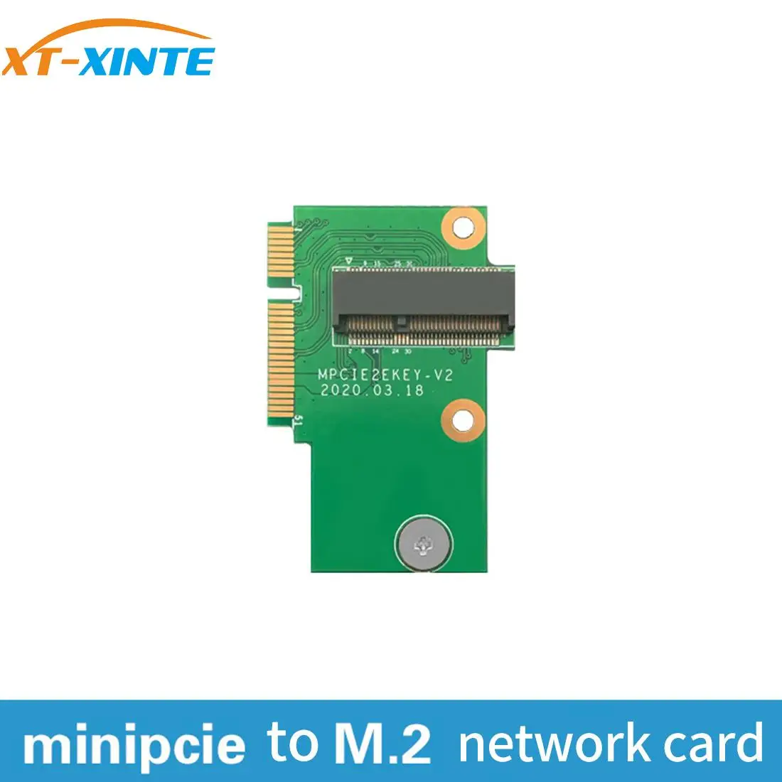 XT-XINTE Minipcie To M2 Network Card Adapter Card Notebook AX200 Upgrade for Lenovo Y510P Replacement M.2 To Mini PCIe Card