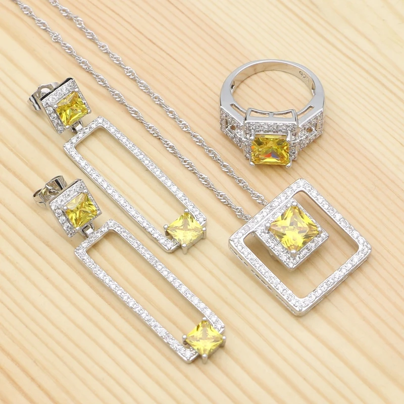 

Комплект из колье и серёг, из серебра 925 пробы