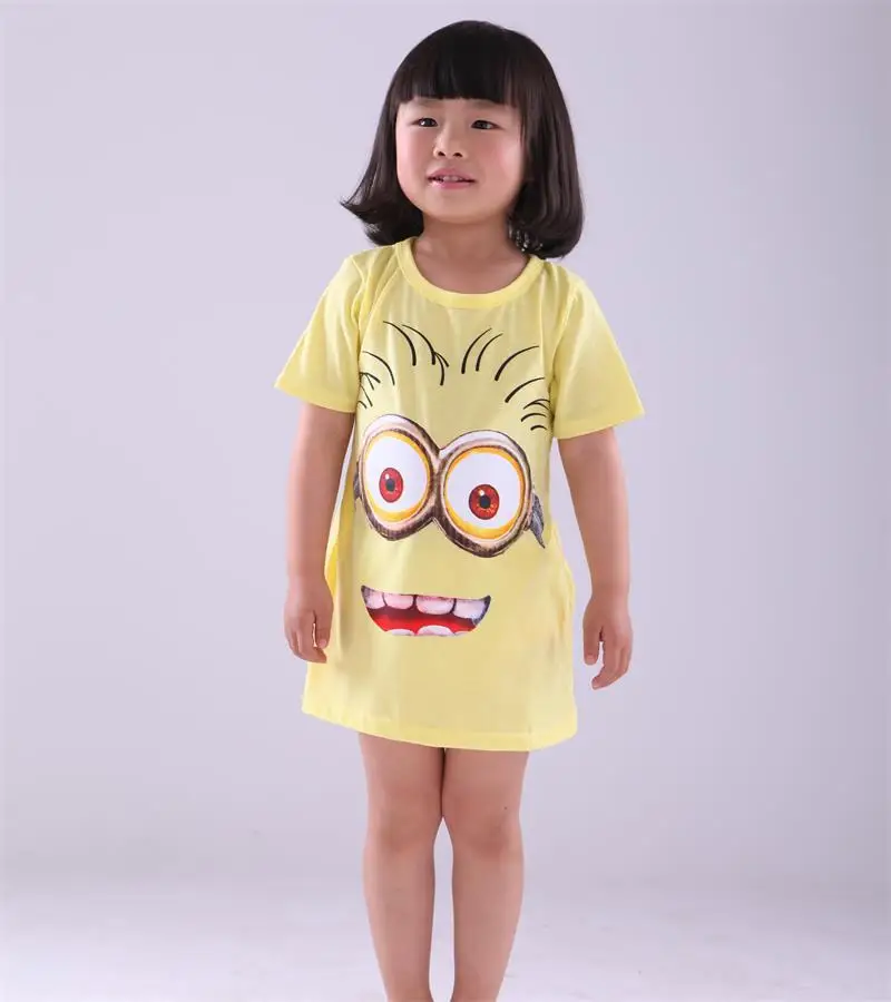 New 2017 Children's t-shirts, girls clothes casual t shirts for girls, cartoon kids clothes party girl t-shirt vestidos