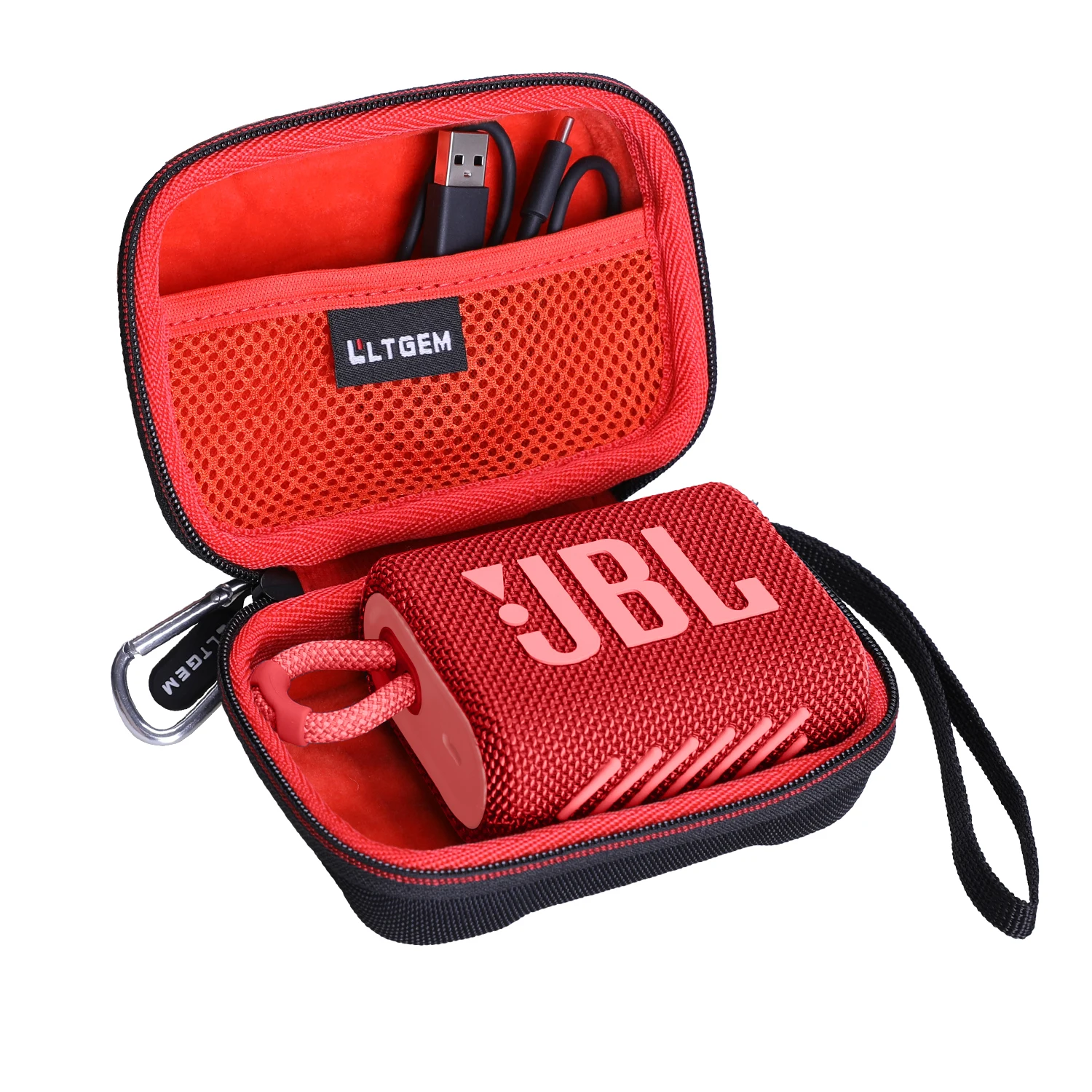 

LTGEM Waterproof and Dustproof EVA Hard Case for JBL Go 3 Portable Speaker With Bluetooth Built-in Battery