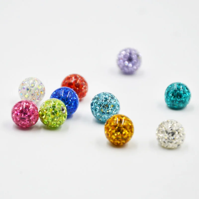 1PC 16g&14g Epoxy Crystal Ferido Ball Replacement Ball Piercing Accessories for Labret Nose Tragus Navel Lip Earring New Jewelry