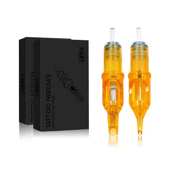 מכירה חמה 10 יחידות מחוסנות חד פעמיות לאיפור חצי קבוע קרטרידג' כלי עבודה לקעקועים RL/RM/M1/RS ציוד לקעקועים