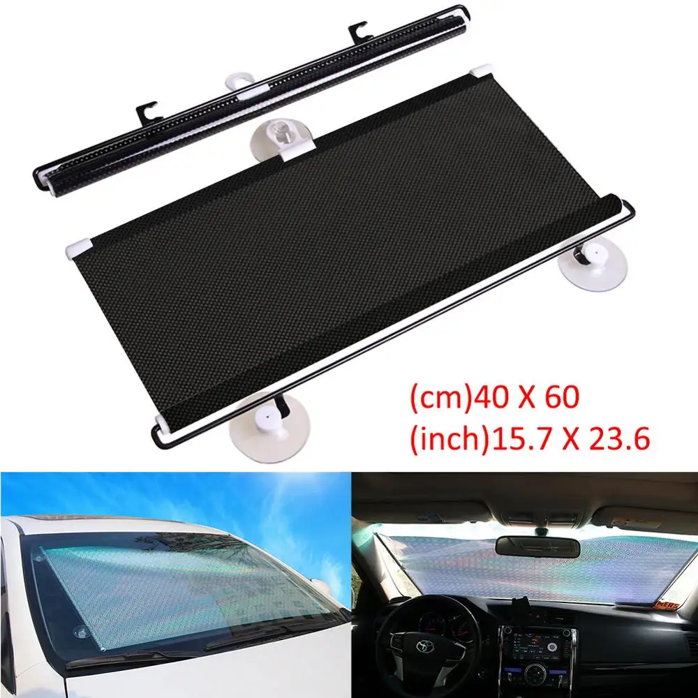 Car Automatic Retractable Sunshade Sun Block Shutter Side Window Block Sun Shade Car Telescopic Curtain Wholesale Quick delivery