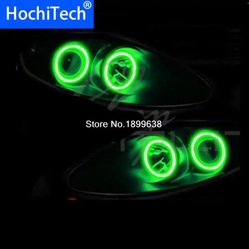 

4pcs Super bright 7 color RGB LED Angel Eyes Kit with a remote control car styling For Volkswagen VW Touareg 2003 2004 2005 2006