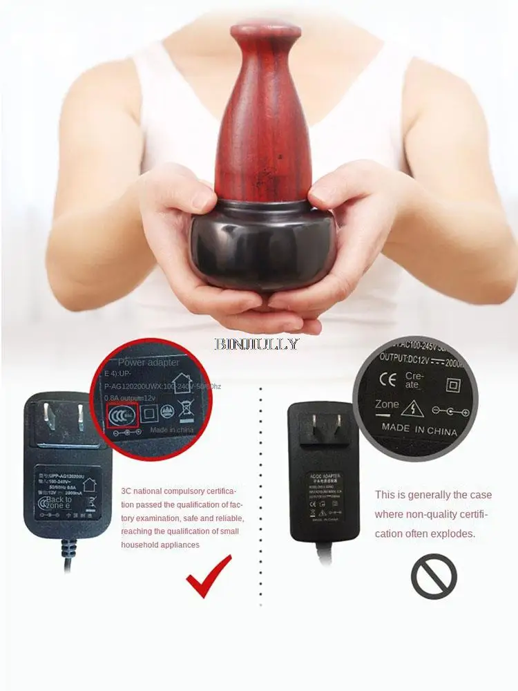 Stone needle Thermotherapy Body massager Energy stone dredging meridians Acupuncture point massager with Temperature adjustment