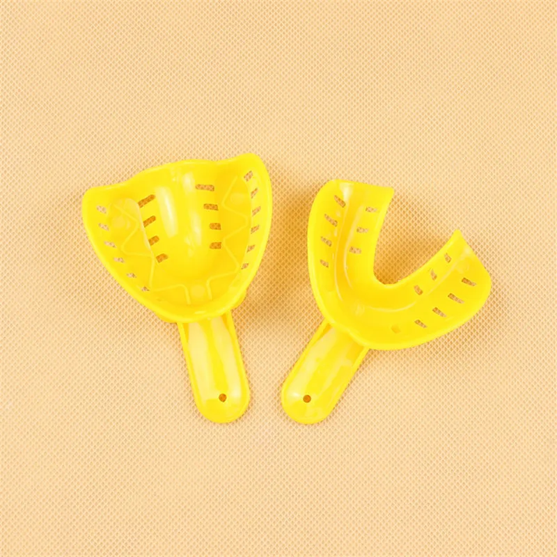 12Pcs/set Plastic Dental Impression Trays Dental Central Supply Materials Teeth Holder For Adult And Children Dentist Tools Lab