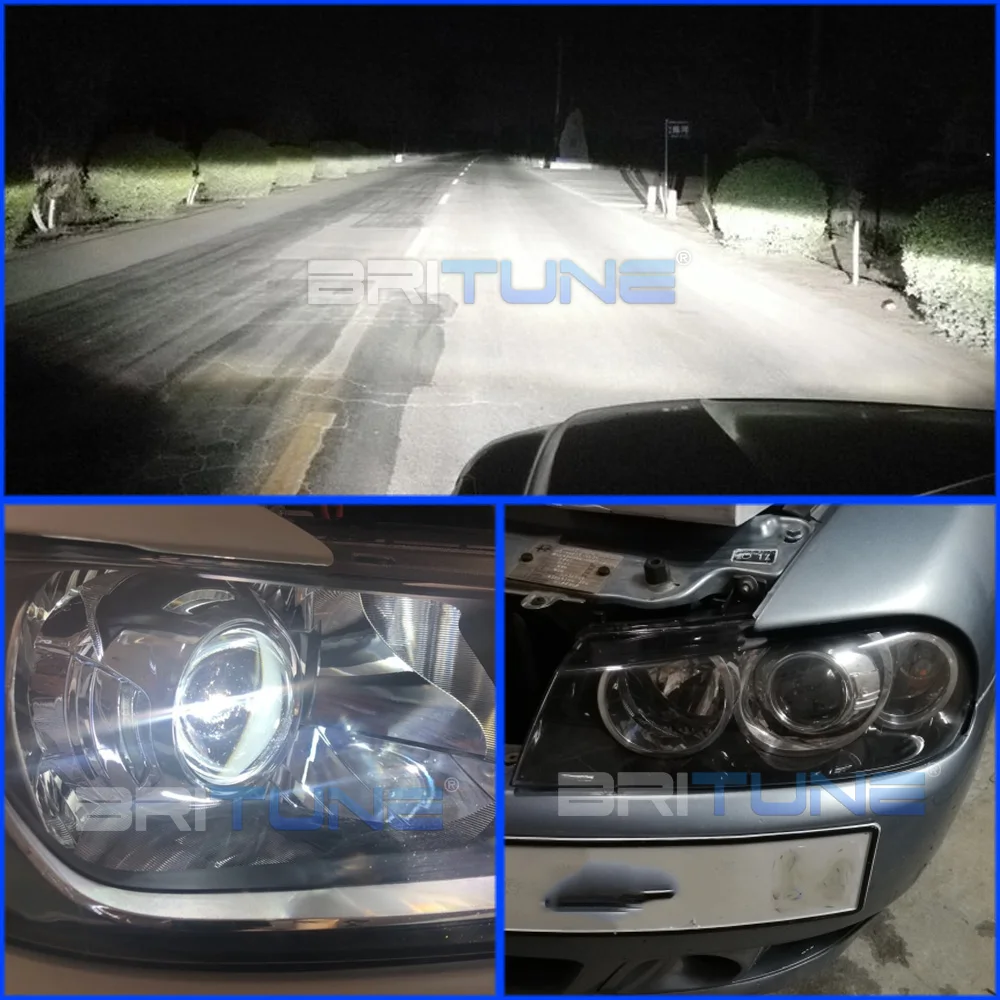Britune Q5 H11 Car Lens Bi-xenon Projector HID LED Headlight Lenses 3.0 inch Full Metal Kit Tuning Accessories Retrofit