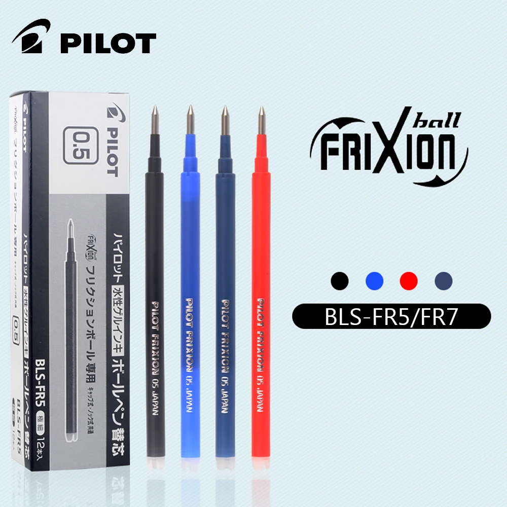 6/12/24pcs Poilt Press The Erasable Pen Refill Frixion BLS-FR5 FR7 0.5/0.7mm Gel Pen Students Use Temperature Control Ink