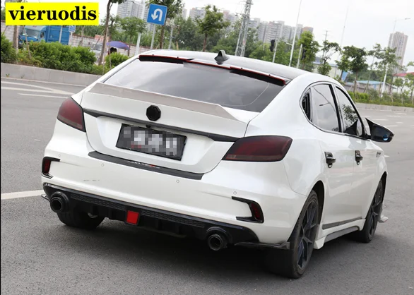 Fit For MG 6 MG6 2017 2018 2019 ABS / Carbon Fiber Exterior Rear Spoiler Tail Trunk Boot Wing Decoration Car Styling