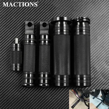 Empuñaduras de mano para manillar de motocicleta, estriberas CNC, reposapiés, Pedal, palanca de cambios, clavo para Harley Dyna Softail Touring Sportster XL