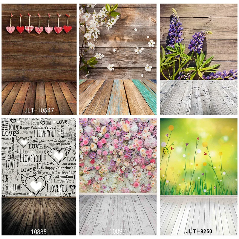 

Photorealistic Fabric Photography Backdrops Props Flower Landscape Wooden floor Photo Studio Background 21922 ZLDT-12