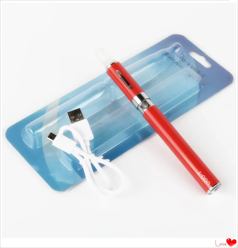 1Set Top Electronic Cigarette UGO MT3 Vaporizer Blister Kit 900mah 510 Thread Vape Pen UGO-T Battery 2.4ml MT3 Atomizer Vaper