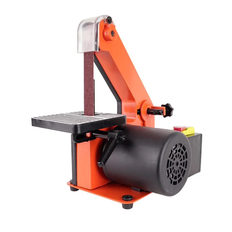 300W Electric Vertical Belt Sander Wood DIY Electric Mini Belt Sander Fixed-angle Sharpener Table Cutting Edge Machine Angle Gri