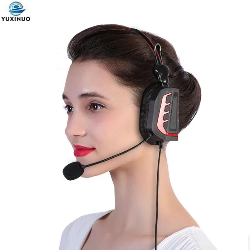 2-pin Noise Cancelling Heaphone PTT Mic Microphone Aviation Headset VOX Volume Adjustment for Kenwood Baofeng UV-5R UV-82 Radio