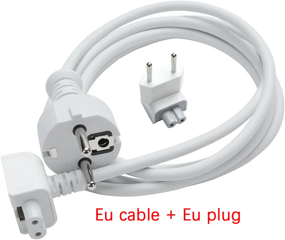 High Quality  EU Plug Extension Cable Cord For MacBook Pro Air Charger Cable Power Cable Adapter 45w 60w 85w