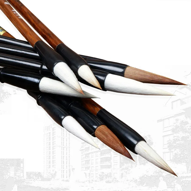 

3pcs Calligraphy Brush Set Chinese Huzou Ink Brush Pen Woolen Multiple Hair Painting Brush Pen Beginners Painting Writing Supply