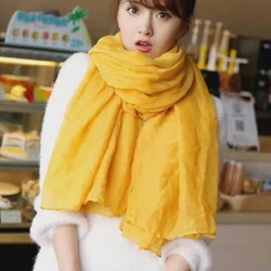 새로운 패션 Goft 코튼 린넨 Hijabs Musilim 이슬람 스카이 블루 스카프 여성 스카프 Gree/Red/Orange Colors Lage Size Long Wraps