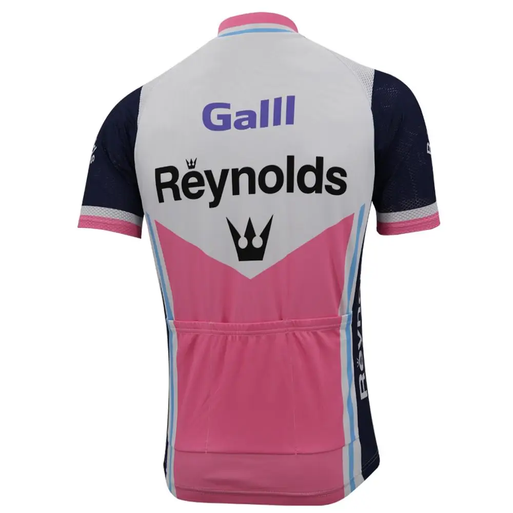 ملابس ركوب الدراجات للرجال من رينولدز روبا Ciclismo ملابس ركوب الدراجات الإسبانية بأكمام قصيرة ملابس ركوب الدراجات الجبلية ملابس بيضاء